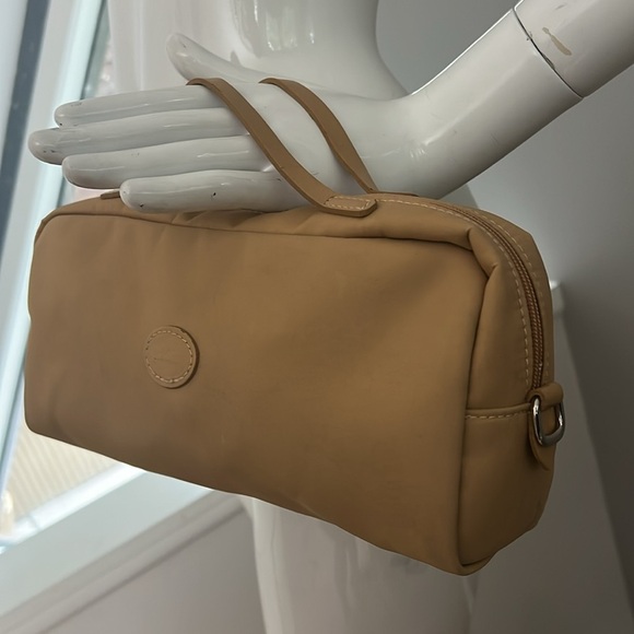 Longchamp Large Double Handle Clutch Zipper Nylon Dopp Bag Made in France - Picture 11 of 14